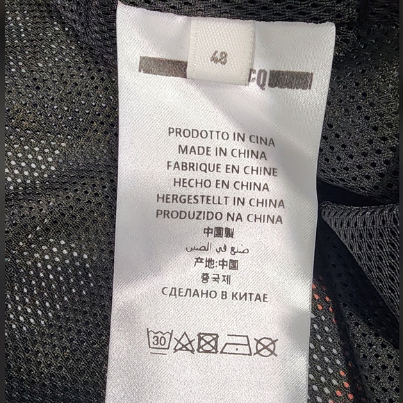 MCQ BY ALEXANDER MCQUEEN Swallow Jacket Black & Red - Picture 6 of 10